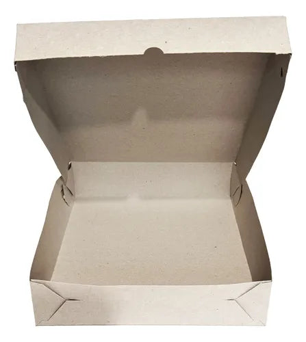 cod: 3730 (100u) CAJA EMPANADAS HAMBURGUESAS PIZZA RUSTICO - medida: 25x22x6