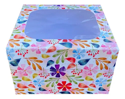 cod: 2941 (10u) CAJAS  CON VISOR DÍA DE LA MADRE REGALO/DESAYO - medida: 17x17x10