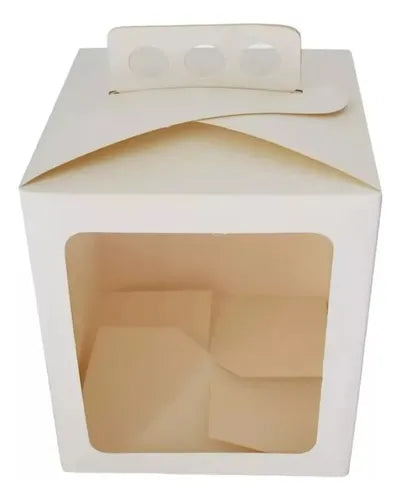 cod: 2942 (10u) CAJAS PARA PAN DULCE CON VISOR 1/2 KILO - medida: 17x14.5x14.5