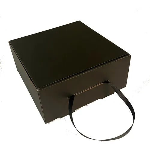 cod: 3470 (50u) CAJA ENVIOS, ROPA, REGALOS NEGRO SIN CINTA - medida: 22x22x10