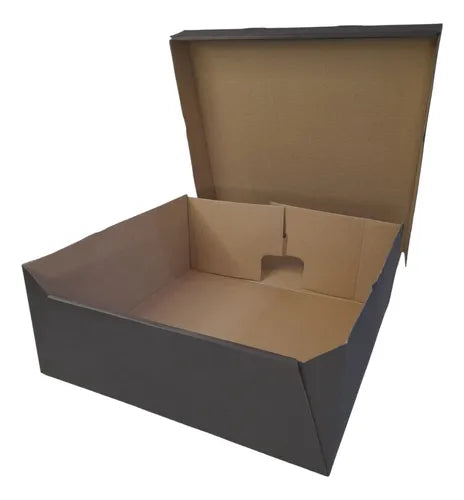 cod: 186 (10u) CAJA REGALO NEGRO CARTON AUTOARMABLE 30X30X12 (10U) COD: 186 - medida: 30x30x12
