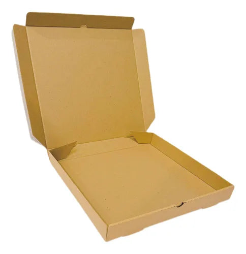 cod: 4337 (50u) CAJA PIZZA GRANDE  MICRO CORRUGADO  MARRÓN - medida: 33x33x4