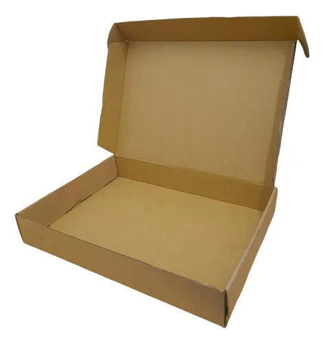 cod: 345 (10u) CAJA REGALO KRAFT CORRUGADO ESTUCHE (10U) COD: 345 - medida: 312x312x312