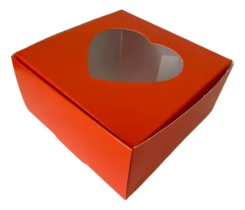 cod: 2554 (10u) CAJA C/ VENTANA BOMBONES CHOCOLATES COOKIES LENCERIA - medida: 10x10x5