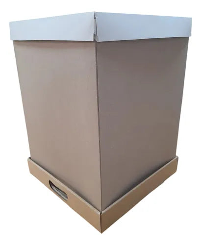 cod: 175 (10u) CAJA TORTA VERTICAL WH CARTON  DRIP 40x27x27 - medida: 40x27x27