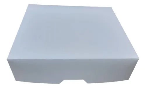 cod: 3571 (10u) CAJA AGING BLANCA  COOKIES GALLETITA 24,5 - medida: 24x21x6.5