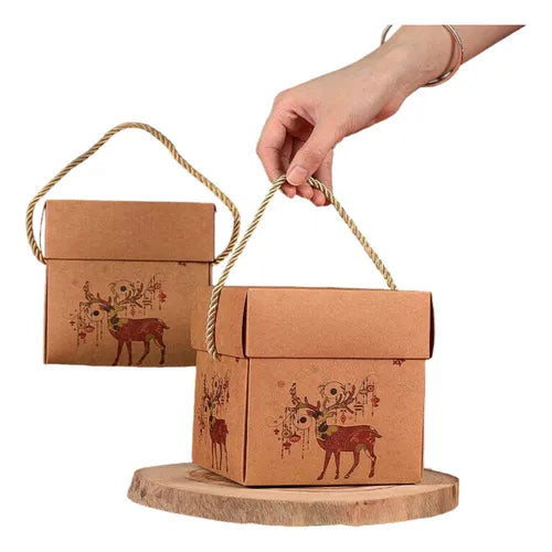 cod: 564 (10u) CAJA REGALO  CARTON  AUT 9x9x5 - medida: 9x9x5