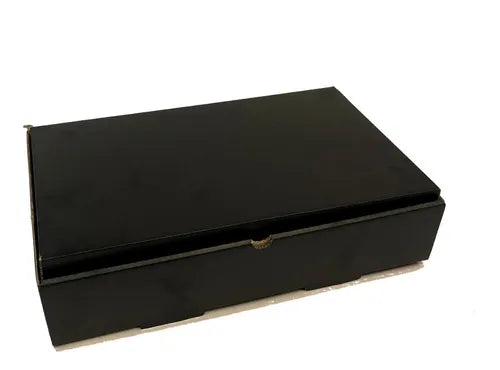 cod: 4279 (50u) CAJAS DESAYOS Ó VIANDAS DELIVERY 32 NEGRO/M - medida: 32x17x7