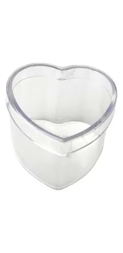 cod: 2229 (25u) CAJA ACRÍLICO TRANSPARENTE CORAZÓN SOUVENIRS DENARIO - medida: 0x0x0