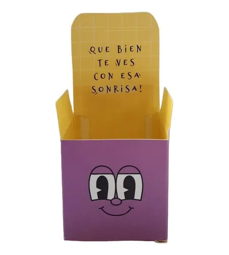 cod: 2479 (10u) CAJA CUBO CARTULINA COLOR LILA 6  SOUVENIR CHOCOLATE - medida: 6x6x6