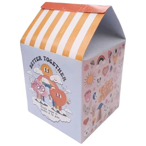 cod: 2235 (20u) CAJA CARTULINA  GOLOSINA SOUVENIRS COOKIES DIA DEL AMIGO - medida: 0x0x0