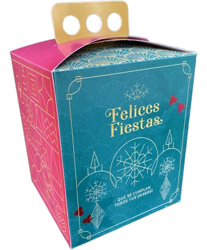 cod: 2950 (5u) CAJAS PARA PAN DULCE 00 GR NAVIDAD AÑO NUEVO 1/2 KG - medida: 17x14.5x14.5