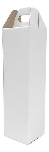 cod: 4321 (10u) CAJAS MALETIN ESTUCHE LISO 1 BOTELLA VINO O CHAMPAGNE - medida: 33x9.5x9.5