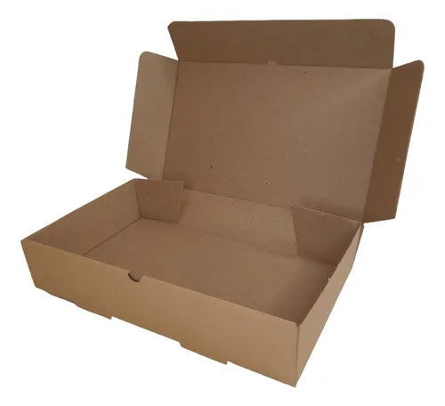 cod: 320 (10u) CAJA 18X29X6REGALO KRAFT CORRUGADO AUTOARMABLE (10U) COD: 320 - medida: 18x29x6
