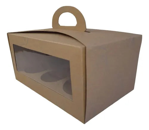 cod: 290 (10u) CAJA 23X15X11 CUPCAKES X 6 VISOR (10U) COD:290 - medida: 23x15x11