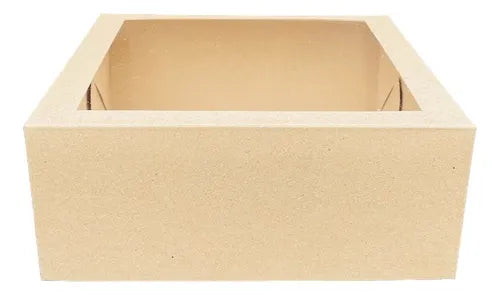 cod: 3451 (10u) CAJA  MARRON KRAFT  BOX PARA REGALO EMPRESARIALES - medida: 22x22x9