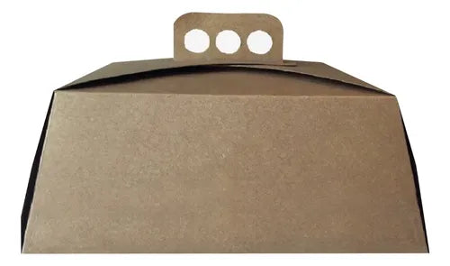cod: 4125 (10u) CAJAS PARA TORTAS KRAFT - medida: 30x30x12