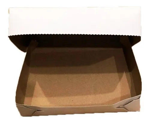 cod: 3399 (25u) CAJAS ALFAJORES MASITAS FACTURAS BLANCO LISO DOCENA - medida: 21.5x14.5x5