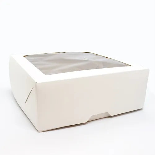 cod: 3343 (10u) CAJAS CON VISOR   PARA PORCION DE TORTA - medida: 21x21x8
