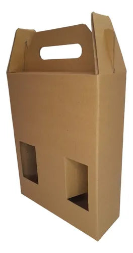 cod: 033 (10u) CAJA 31.5X25X9 3 BOTELLAS MANIJA (10U) COD:033 - medida: 31.5x25x9