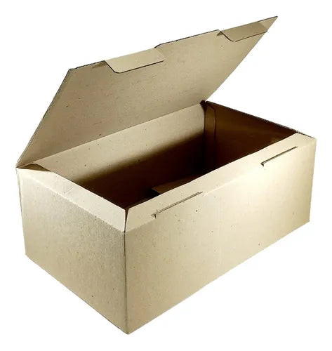 cod: 4256 (50u) CAJA MARRON PARA ZAPATO DE HOMBRE - medida: 31x19x12