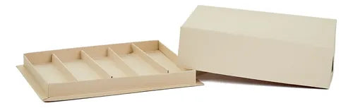 cod: 3321 (60u) CAJA MASAS 1/4KG 5 DIV U SUSHI SALADITOS 005B5 BAULETTO - medida: 21x16x4