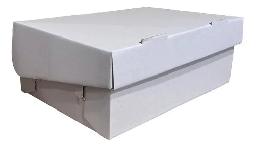 cod: 3834 (100u) CAJAS ENVASE ROPA REPUESTO ENVIO MUFFIN BLANCO 19 - medida: 26x19x10