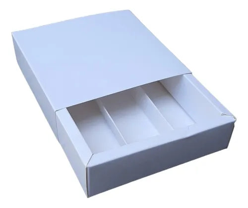 cod: 2517 (10u) CAJAS PARA 9 BOMBONES CON DIVISIONES - medida: 9x9x9