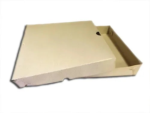 cod: 4287 (100u) CAJA PIZZA GRANDE EMPANADAS SÁNDWICH GRIS REFORZADA - medida: 32x32x12