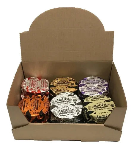 cod: 3365 (25u) CAJAS EXHIBIDORA ALFAJORE GALLETITA CHOC 14 U EG - medida: 21x14x10