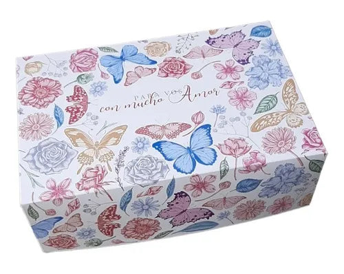 cod: 3045 (10u) CAJAS ESTAMPADAS 18,5 AGING DIA DE LA MADRE - medida: 18.5x12x7