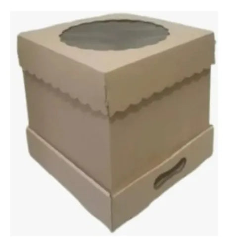 cod: 4150 (20u) CAJA PARA DRIP CAKE  CARTON MICRO C/VISOR - medida: 30x30x18