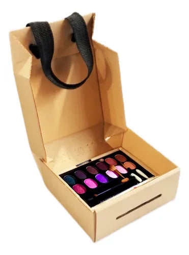 cod: 2601 (1u) CAJA REGALO VAN ENVASES MINI COSMETICO - medida: 10x10x10