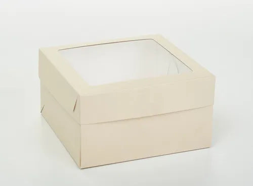 cod: 3012 (100u) CAJA  VISOR PVC  DESAYO TORTA POSTRE - 052 - medida: 18x18x6.5