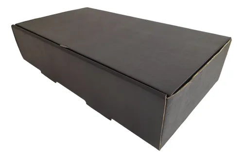 cod: 313 (10u) CAJA 32X17X7 REGALO NEGRO CORRUGADO AUTOARMABLE (10U) COD: 313 - medida: 32x17x7