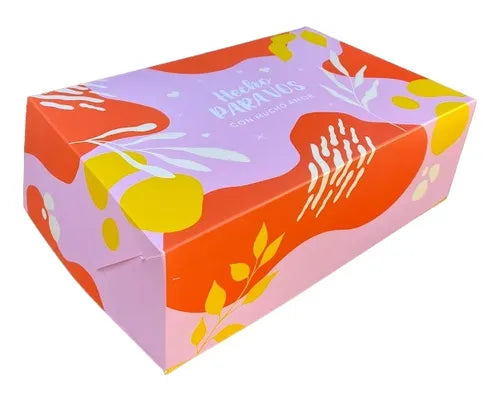 cod: 3457 (10u) CAJAS ESTAMPADAS 26 AGING PASTELERÍA TORTA - medida: 22x17x13