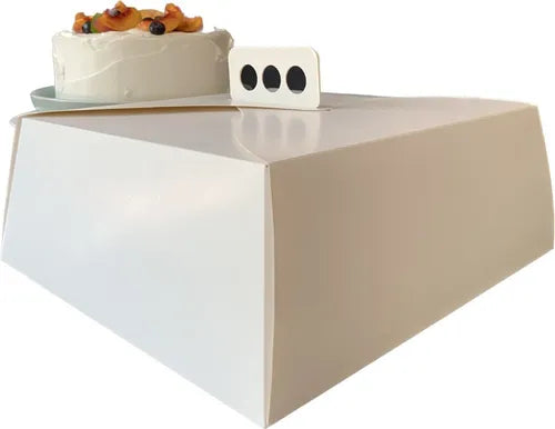 cod: 4059 (10u) CAJA  DE CARTÓN TORTA GRANDE CON MANIJA DESAYO - medida: 30x30x8