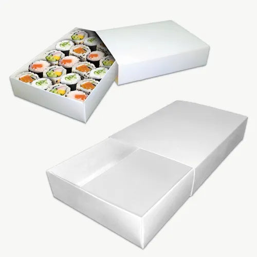 cod: 3859 (50u) CAJAS PARA SUSHI TIPO FOSFORERA    ELEGANTES SOLIDAS - medida: 26x18x10